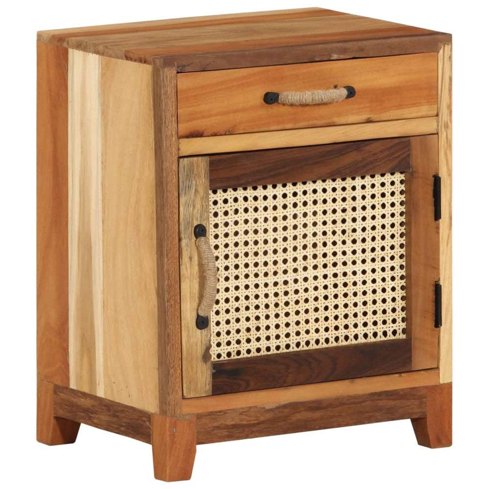 Nachtkastje 40x30x50 cm massief gerecycled hout MeubelReus