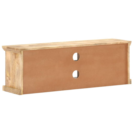 Tv-meubel met stalen deuren 120x30x40 cm massief mangohout MeubelReus