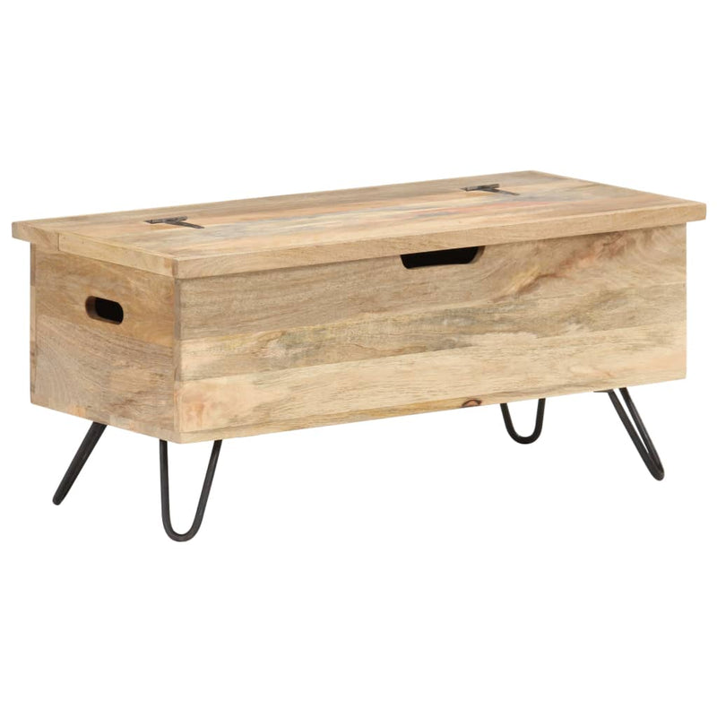 Opbergkist 90x40x45 cm massief mangohout MeubelReus