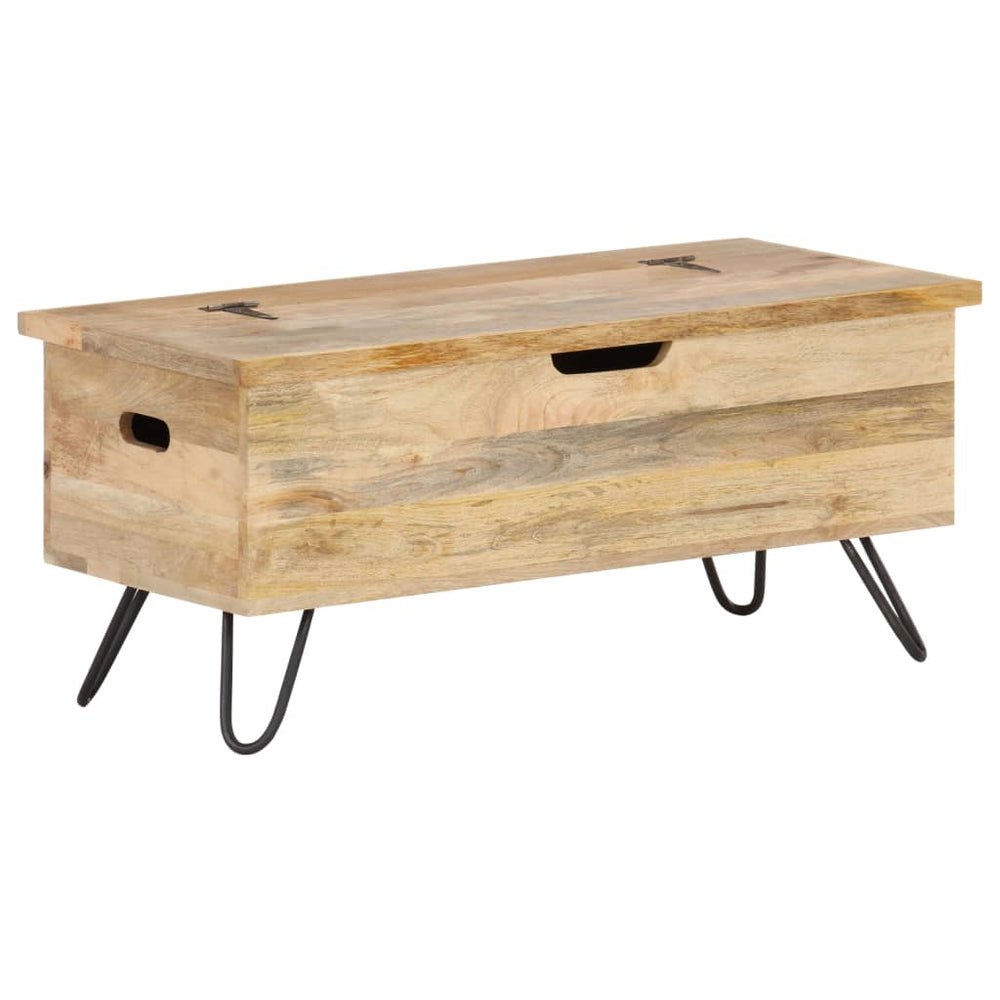 Opbergkist 90x40x45 cm massief mangohout MeubelReus