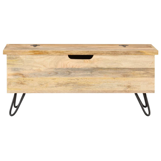 Opbergkist 90x40x45 cm massief mangohout MeubelReus