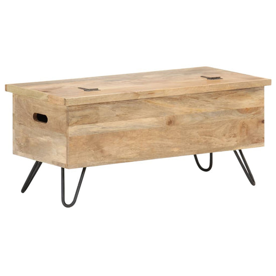 Opbergkist 90x40x45 cm massief mangohout MeubelReus