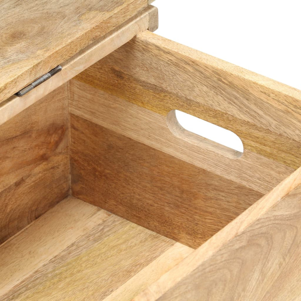 Opbergkist 90x40x45 cm massief mangohout MeubelReus