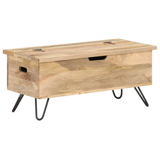 Opbergkist 90x40x45 cm massief mangohout MeubelReus