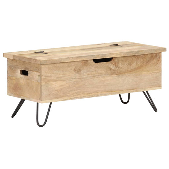 Opbergkist 90x40x45 cm massief mangohout MeubelReus