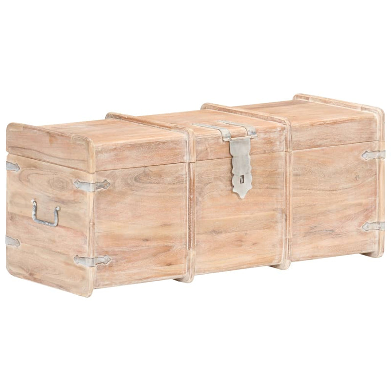 Opbergkist 90x40x40 cm massief acaciahout MeubelReus