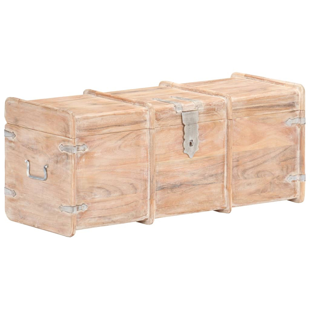 Opbergkist 90x40x40 cm massief acaciahout MeubelReus