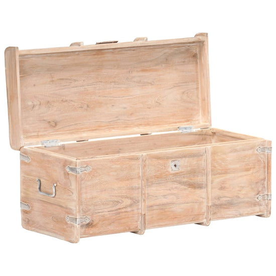 Opbergkist 90x40x40 cm massief acaciahout MeubelReus