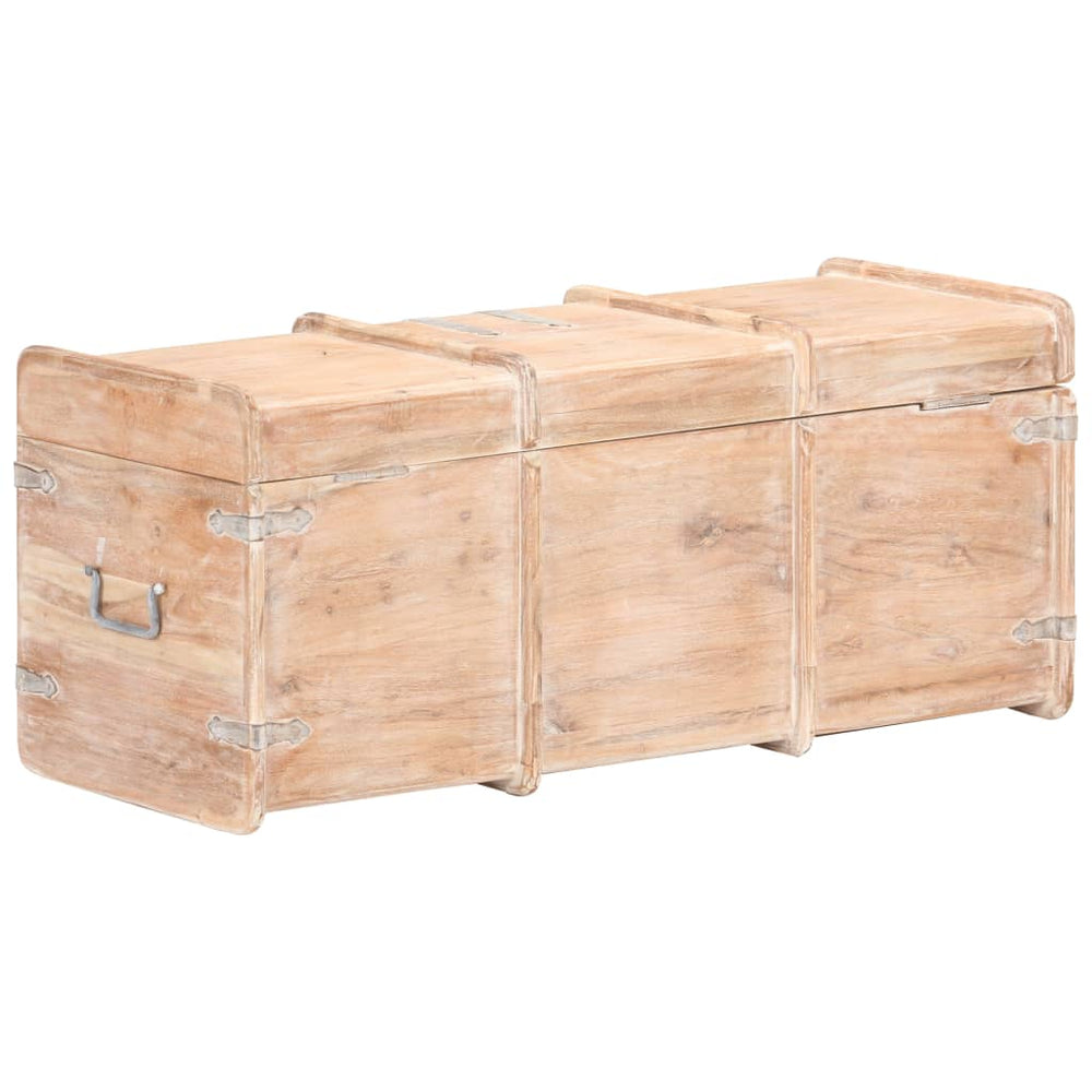 Opbergkist 90x40x40 cm massief acaciahout MeubelReus