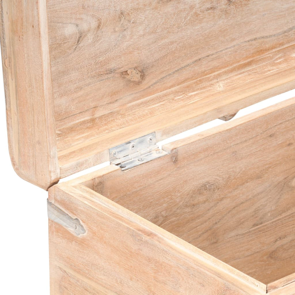 Opbergkist 90x40x40 cm massief acaciahout MeubelReus