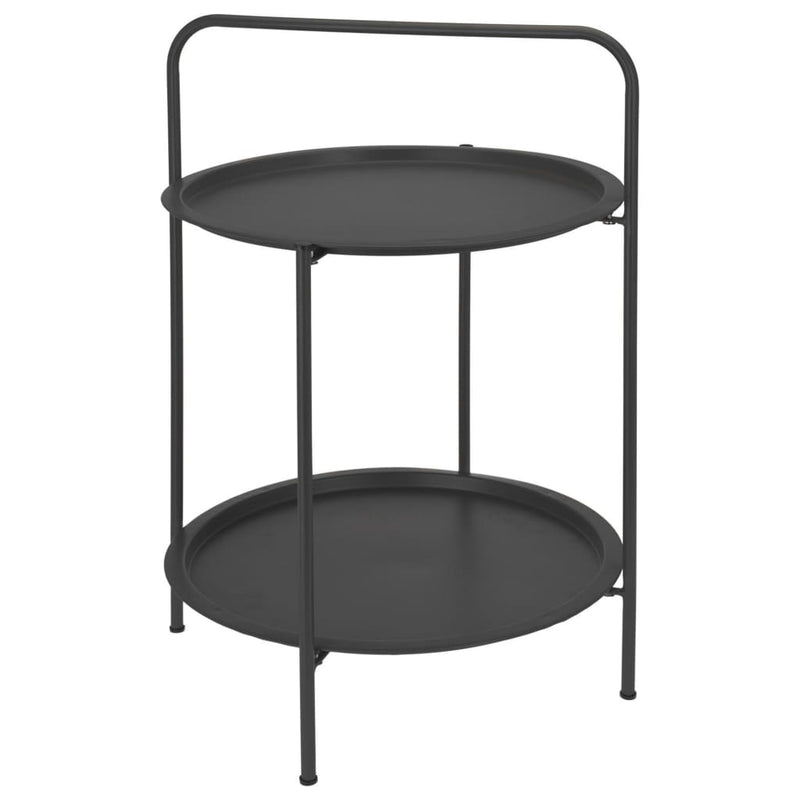 ProGarden Tafel rond 50x66 cm mat donkergrijs MeubelReus
