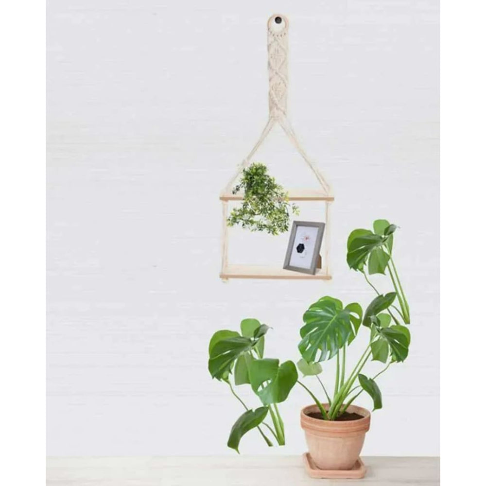 H&S Collection Wandrek met touwdecoratie 30x10x66 cm MeubelReus