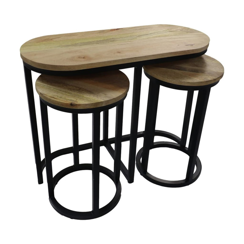 HSM Collection 3-delige Bijzettafelset MeubelReus
