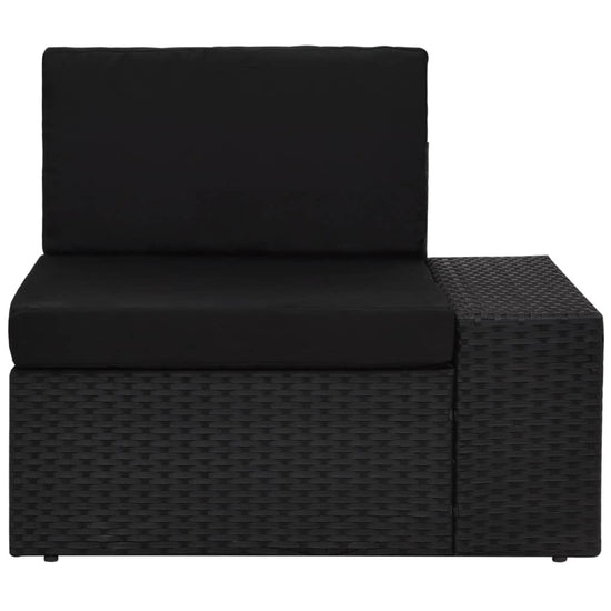 8-delige Loungeset poly rattan zwart MeubelReus