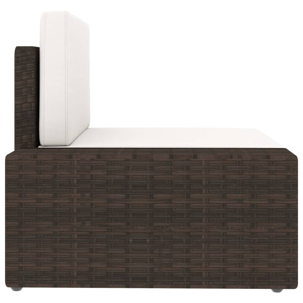 6-delige Loungeset poly rattan bruin MeubelReus