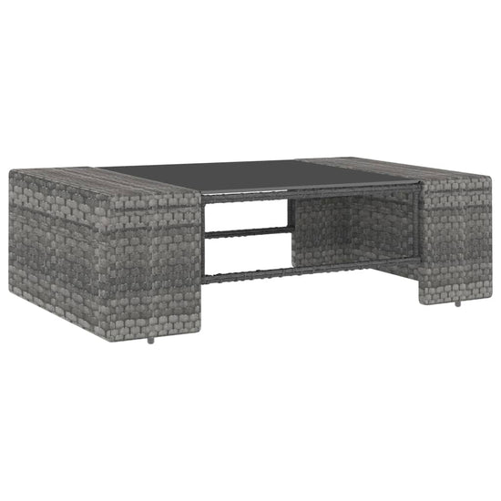 7-delige Loungeset poly rattan grijs MeubelReus