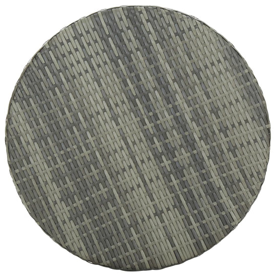 Tuintafel 60,5x106 cm poly rattan grijs MeubelReus