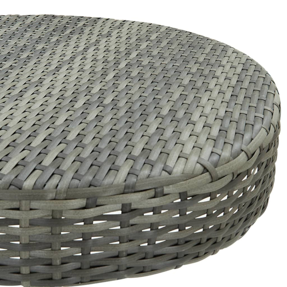 Tuintafel 60,5x106 cm poly rattan grijs MeubelReus