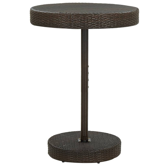 Tuintafel 75,5x106 cm poly rattan bruin MeubelReus