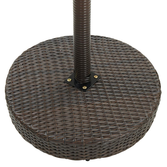 Tuintafel 75,5x106 cm poly rattan bruin MeubelReus