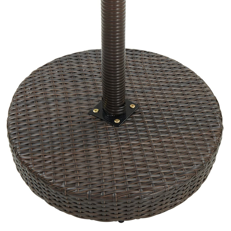 Tuintafel 75,5x106 cm poly rattan bruin MeubelReus