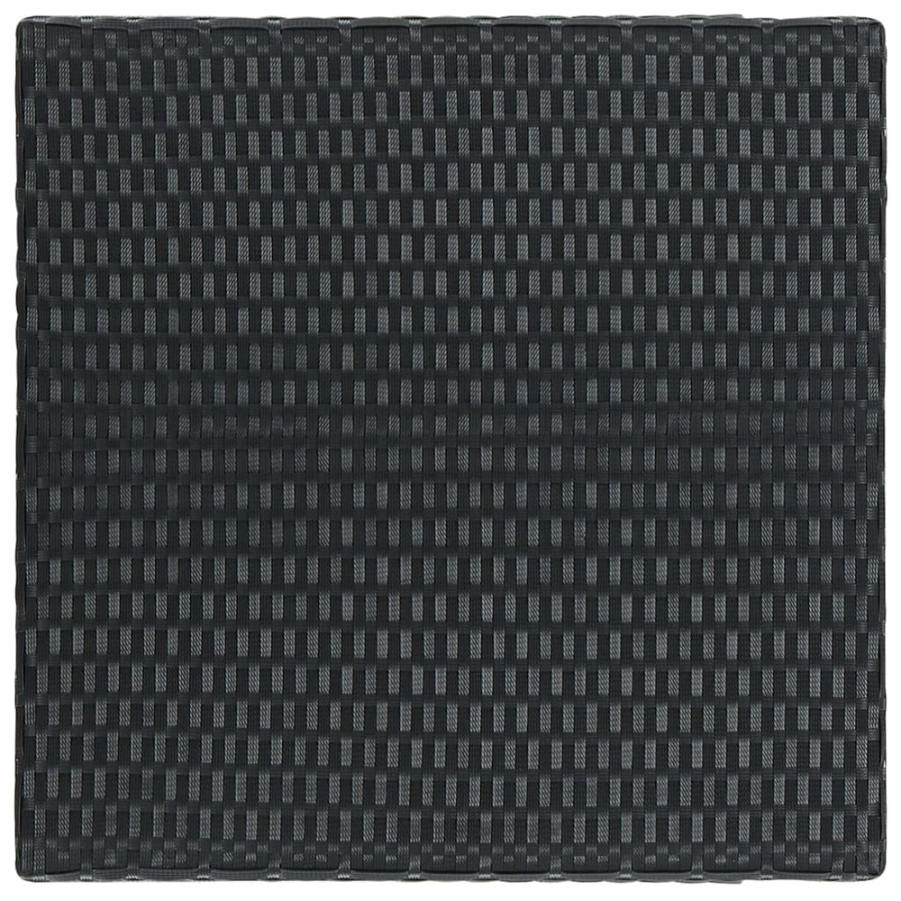 Tuinbartafel 60,5x60,5x110,5 cm poly rattan zwart MeubelReus