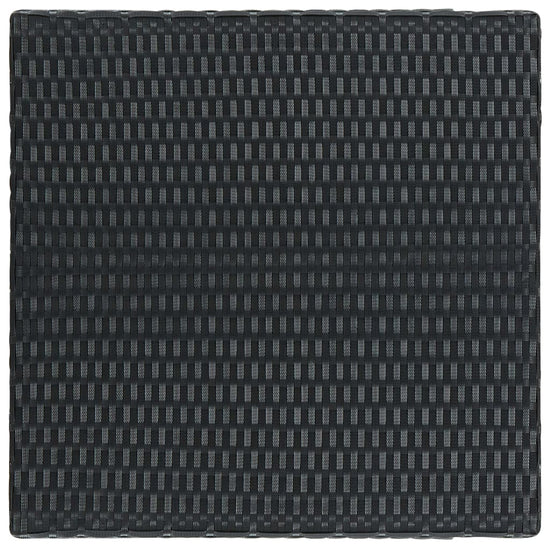 Tuinbartafel 60,5x60,5x110,5 cm poly rattan zwart MeubelReus