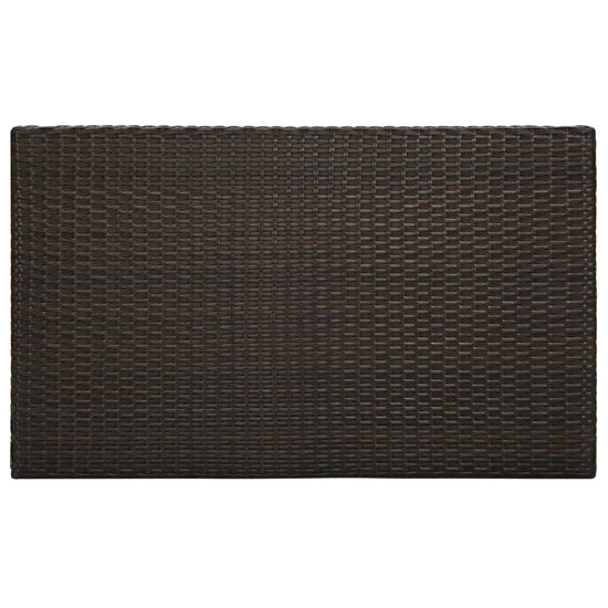 Tuinbartafel 100x60,5x110,5 cm poly rattan bruin MeubelReus