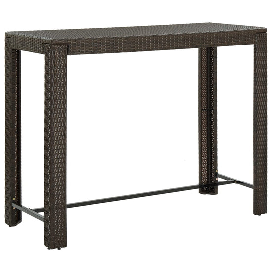 Tuinbartafel 140,5x60,5x110,5 cm poly rattan bruin MeubelReus