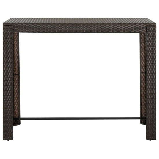 Tuinbartafel 140,5x60,5x110,5 cm poly rattan bruin MeubelReus