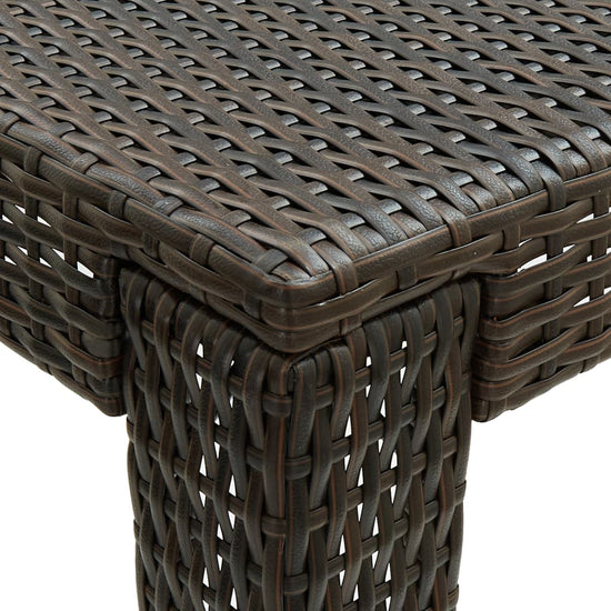 Tuinbartafel 140,5x60,5x110,5 cm poly rattan bruin MeubelReus