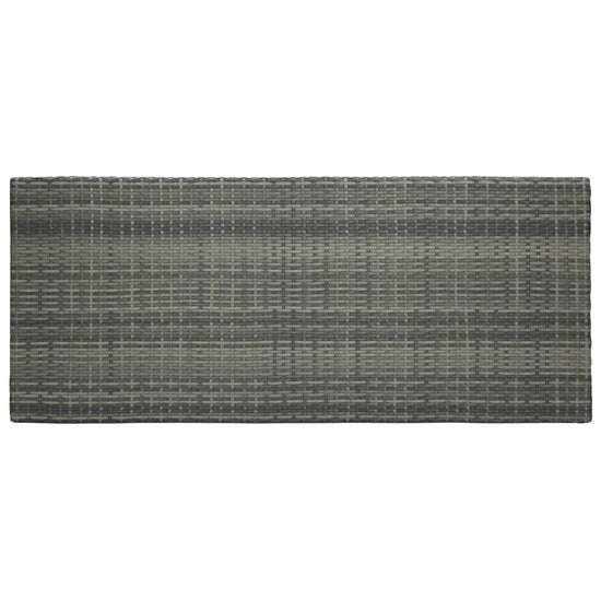 Tuinbartafel 140,5x60,5x110,5 cm poly rattan grijs MeubelReus