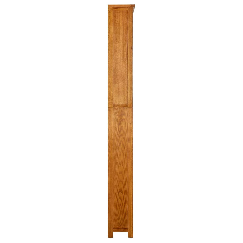 Boekenkast met 7 schappen 90x22,5x200 cm massief eikenhout MeubelReus