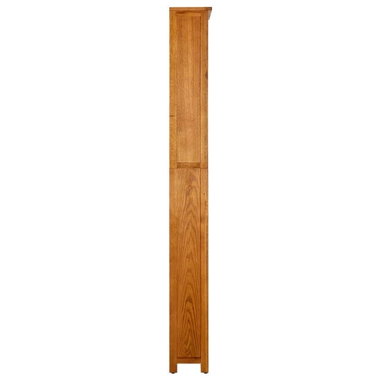 Boekenkast met 7 schappen 90x22,5x200 cm massief eikenhout MeubelReus