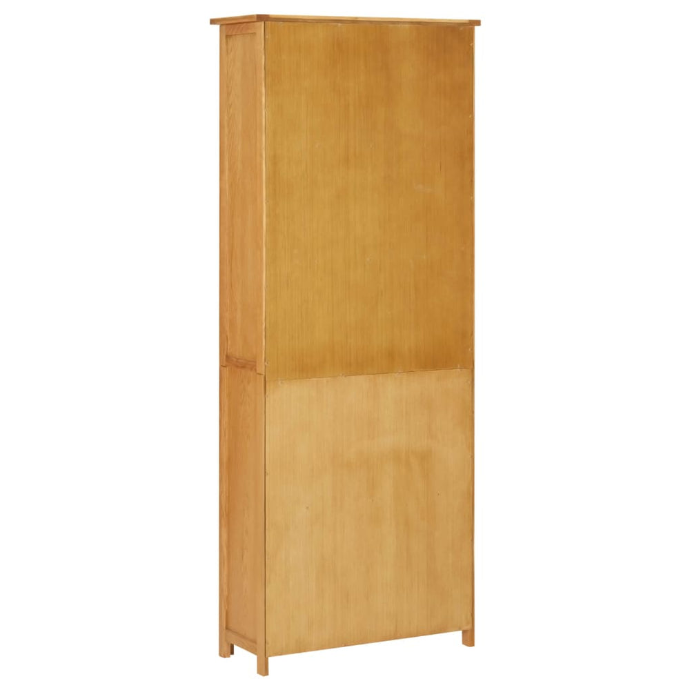 Boekenkast met 2 deuren 70x30x180 cm massief eikenhout MeubelReus