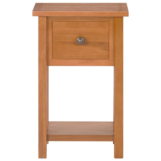 Bijzettafel met lade 35x27x55 cm massief eikenhout MeubelReus