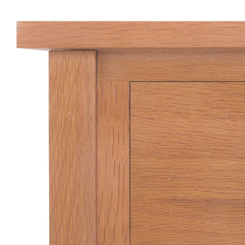 Bijzettafel met lade 35x27x55 cm massief eikenhout MeubelReus