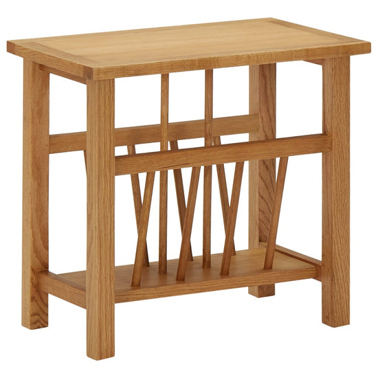Bijzettafel 45x27x42 cm massief eikenhout MeubelReus