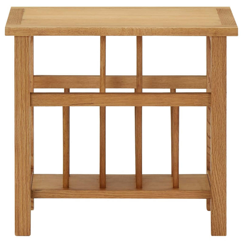 Bijzettafel 45x27x42 cm massief eikenhout MeubelReus