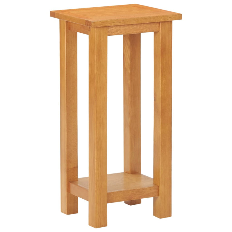 Bijzettafel 27x24x55 cm massief eikenhout MeubelReus