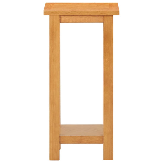 Bijzettafel 27x24x55 cm massief eikenhout MeubelReus