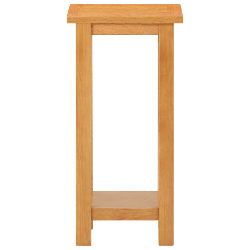 Bijzettafel 27x24x55 cm massief eikenhout MeubelReus