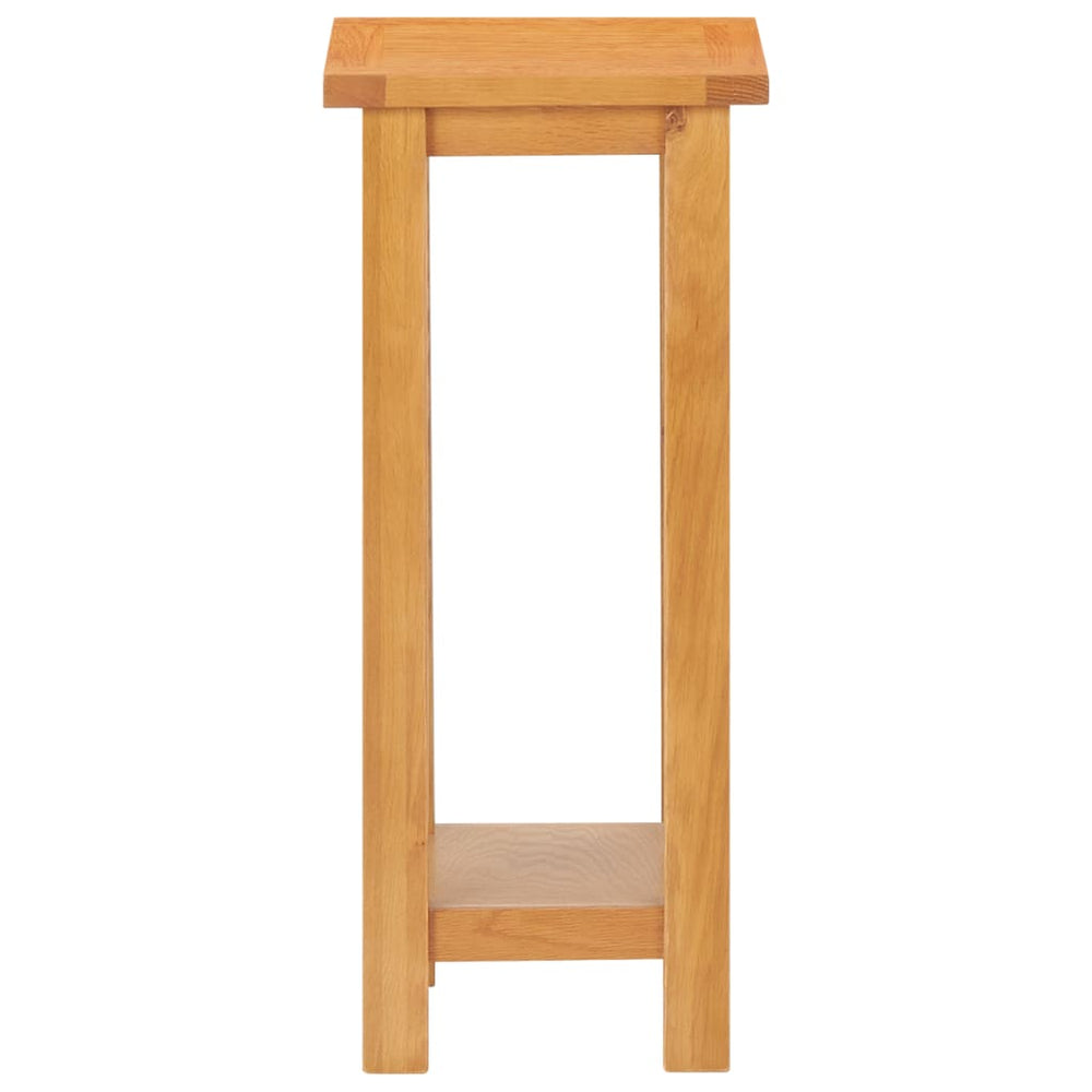 Bijzettafel 27x24x55 cm massief eikenhout MeubelReus