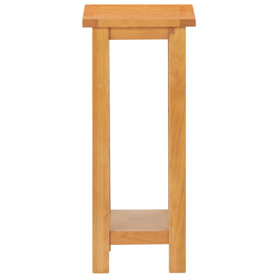 Bijzettafel 27x24x55 cm massief eikenhout MeubelReus