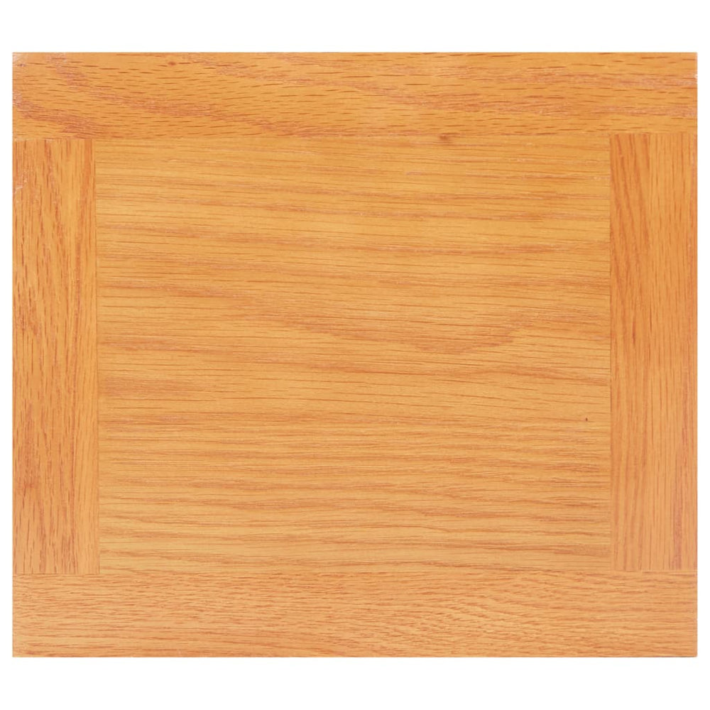 Bijzettafel 27x24x55 cm massief eikenhout MeubelReus