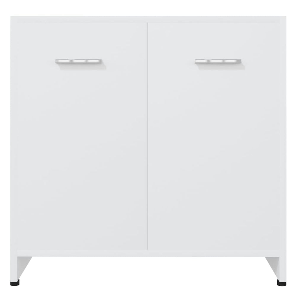 Badkamerkast 60x33x61 cm bewerkt hout wit MeubelReus