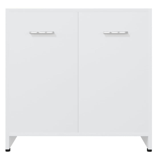 Badkamerkast 60x33x61 cm bewerkt hout wit MeubelReus