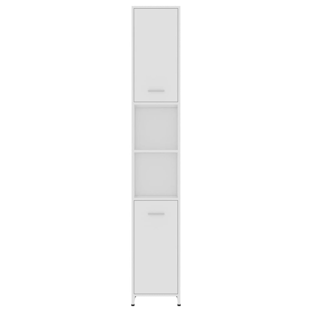 Badkamerkast 30x30x183,5 cm spaanplaat wit MeubelReus