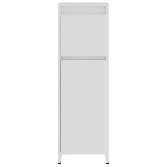 Badkamerkast 30x30x95 cm spaanplaat hoogglans wit MeubelReus