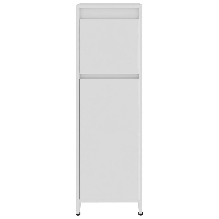 Badkamerkast 30x30x95 cm spaanplaat hoogglans wit MeubelReus